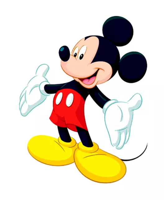 Large VINYL Mickey Mouse STICKER DECAL  7" High  MATTE VINYL