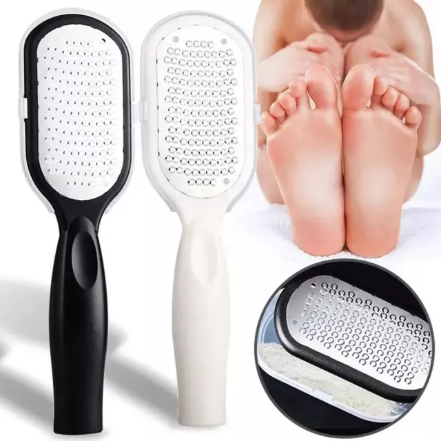 Pedicure Foot File Callus Remover Stainless Steel Foot Scraper Portable Rasp F8