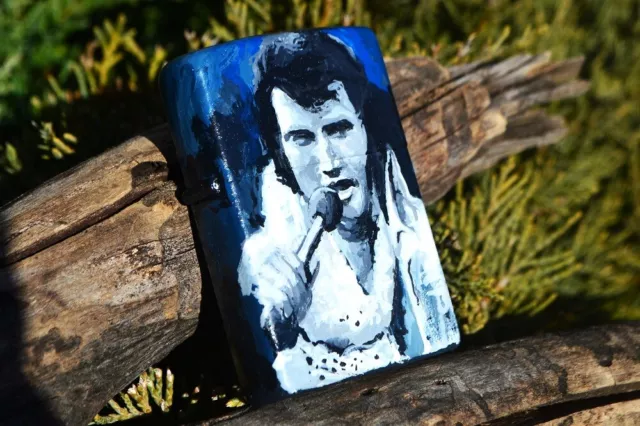 Zippo Lighter - Elvis Presley - Richard Wallich - Hand-Painted - Limited Edition