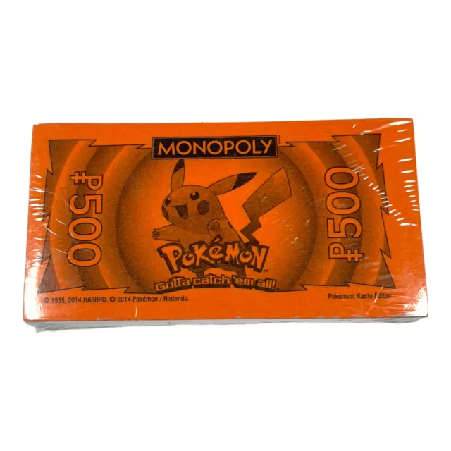 Monopoly Pokemon Kanto Edition Board, Cards, Money Replacement