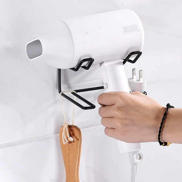Estante Secador de Pelo, Inoxidable, Multiusos Pared Secador de Pelo Soporte,