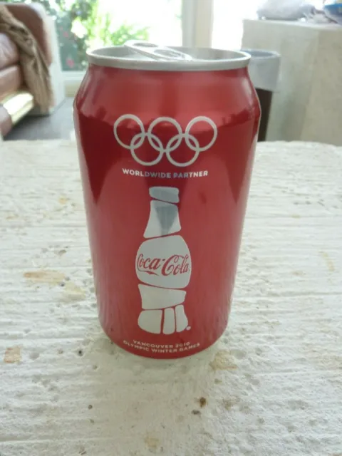 Coca Cola Can 2010 Vancouver Canada Winter Olympics 12oz