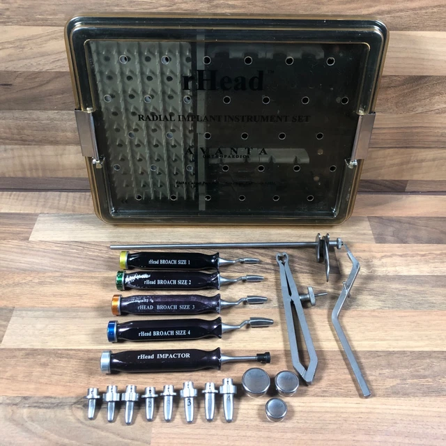 Rhead SBI ARTHROPLASTY SYSTEM rHEAD Radial Implant Instrument Set Small Bone ...