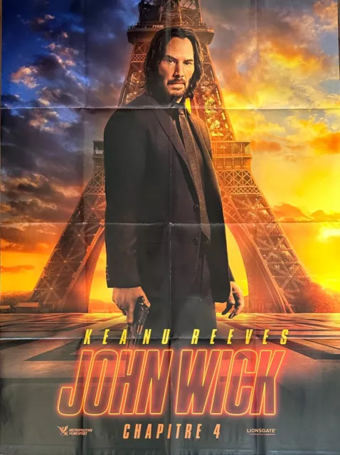Affiche Cinéma JOHN WICK - CHAPITRE 4 120x160cm Poster / Keanu Reeves