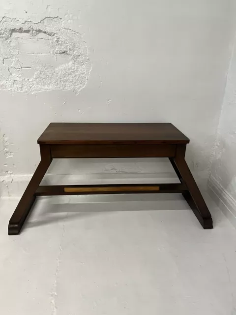 Arts and Crafts Style Bench Stool Double Oak 15/04