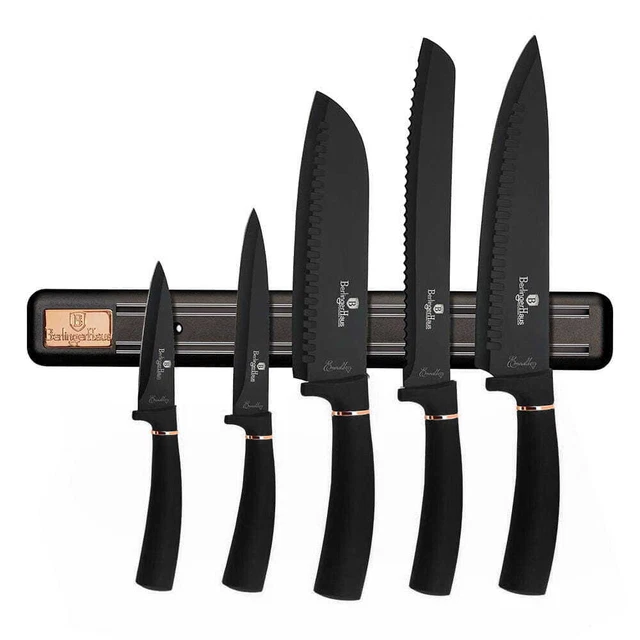 6-tlg Non-stick Messer-Set Messerset Berlinger Haus BLACK ROSE BH-2535