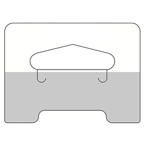 104 Clear Self Adhesive Heavy Duty Slot Hang Tab Tags 19 Oz Limit Retail Hangers