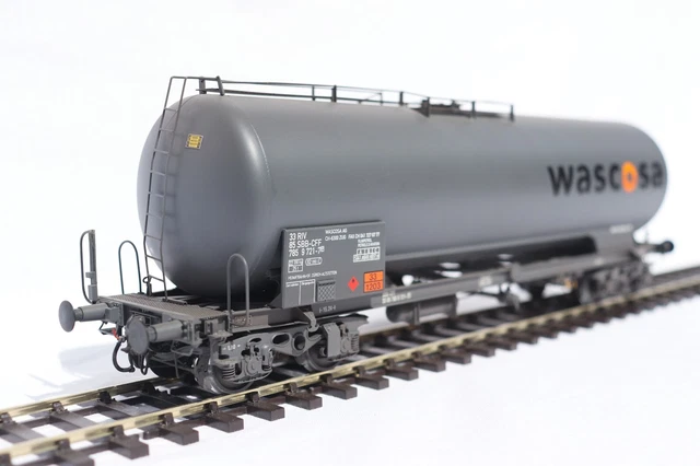 Wagon Citerne Isolé à Bogies D Nacco Amberger Kaolin, Ep VI Rivarossi Hr6548 Ho 187 5055286702860