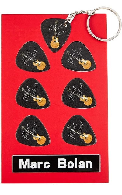 Marc Bolan Guitar Plectrums & Keyring Gift Set