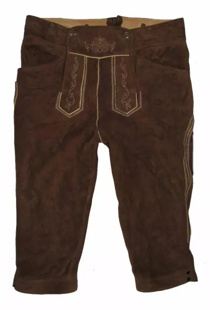 " Distler " Men's Costume Trousers/Traditional Kniebund- Leather IN Braun