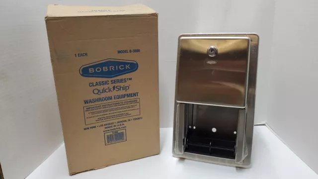 Bobrick Classic Series B-3888 Multi - Roll Toilet Tissue Dispenser Recessed Mt.