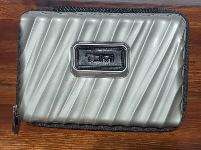 TUMI DELTA ONE Amenity Mini Hard Shell Dark Grey Travel Case Luggage Style