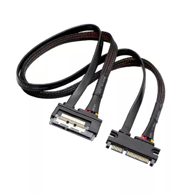 50cm (7+15) 22 Pin SATA Male to Female Data & Power Combo Extension Cable Cord