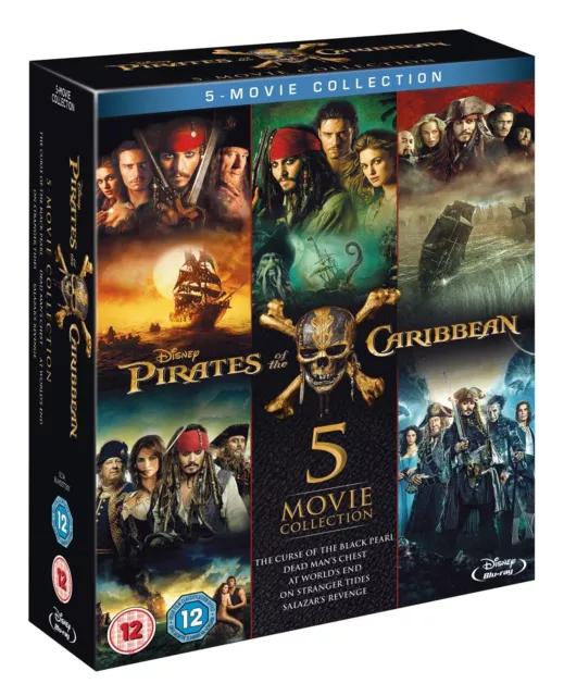 Pirates of the Caribbean Complete 5 disc Collection Blu-Ray North America format