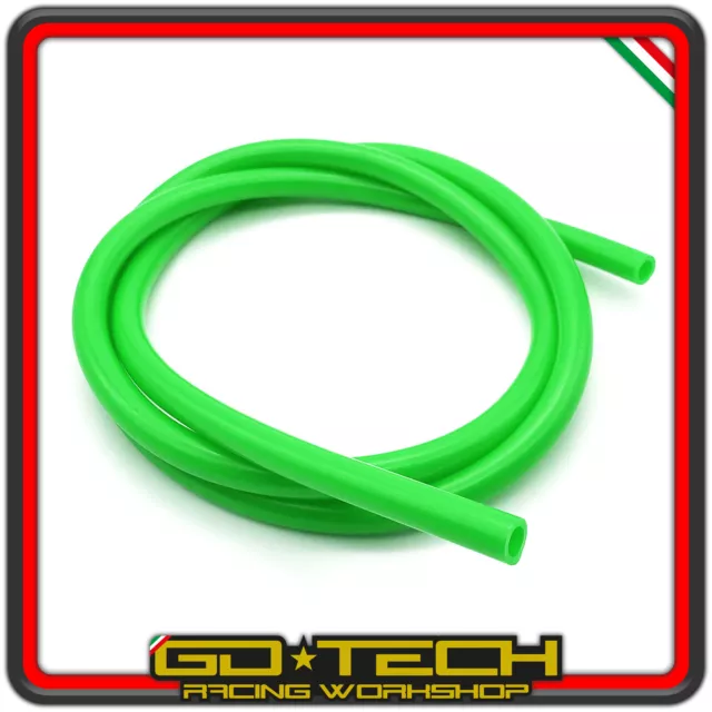 TUBO BENZINA CARBURANTE VERDE 5x8mm MOTO SCOOTER CICLOMOTORE 1m INTERNO 5mm