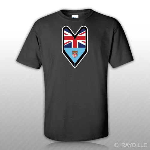 Fijian Driver Badge T-Shirt Tee Shirt Free Sticker wakaba leaf soshinoya Fiji