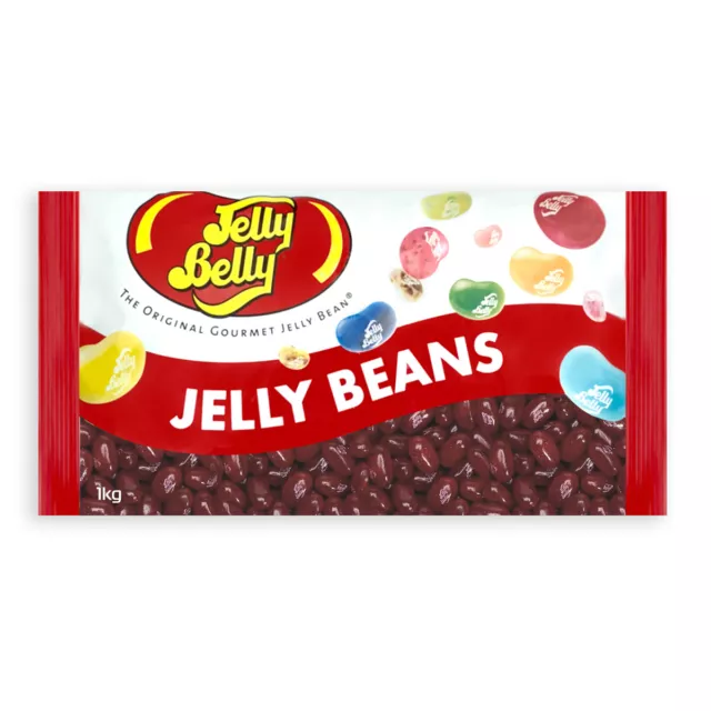 Jelly Belly Raspberry 1kg Jelly Bean Bag Chewy Sweet Confectionery Candy/Lollies