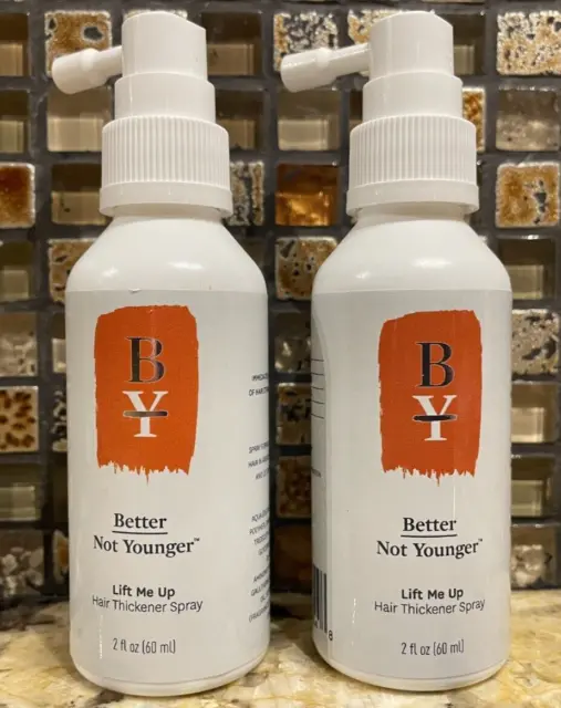 Lot 2 Better Not Younger Lift Me Up Hair Thickener Spray Travel Size 2oz each