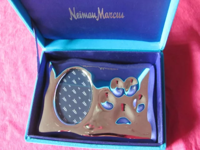 Neiman Marcus Silverplated Pet Cat Dog Frame - New In Box
