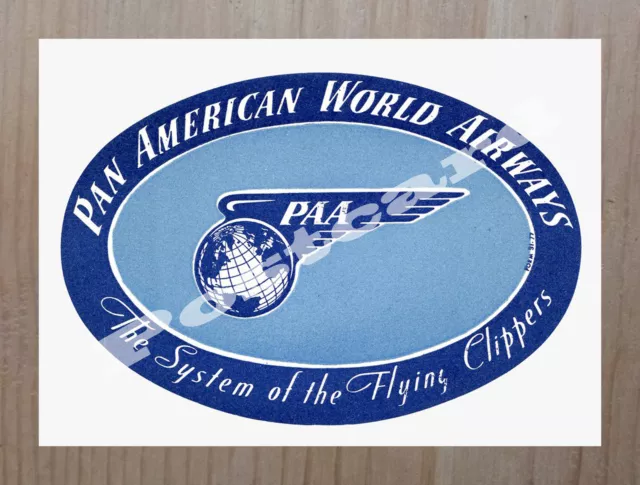 Historic Pan American World Airways 1945 Advertising Postcard