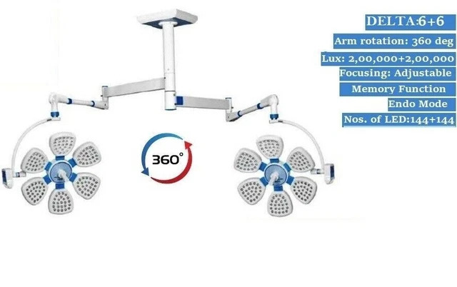 Examination OT Light Ceiling Double OT Lamp Operation Theater Light OR Lamp