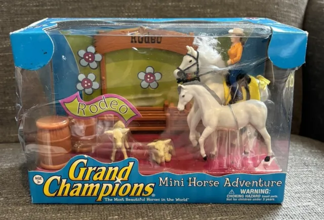 Grand Champions Mini Horse Adventure Rodeo Empire Toys 2006 Plastic Damage READ