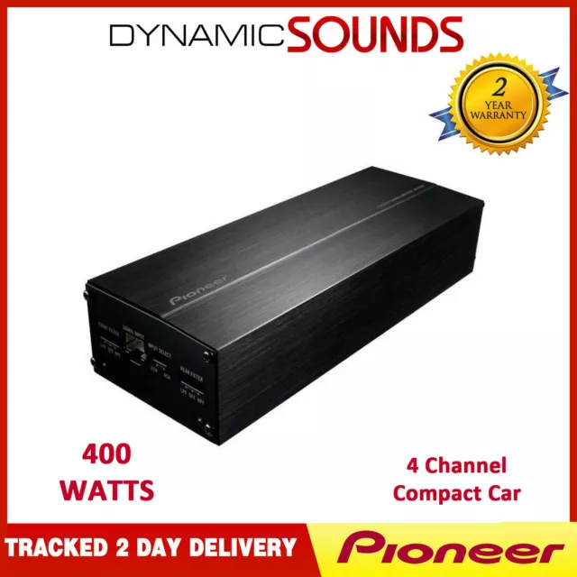 PIONEER GM-D1004 4 Channel 400W Class-D Multi Channel Car Amplifier