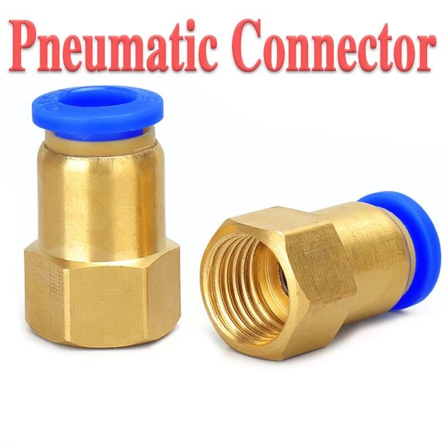 10Stück Pneumatische AnschlüsseRohr Schnellwechsler 4mm 12mm Fittings Messing