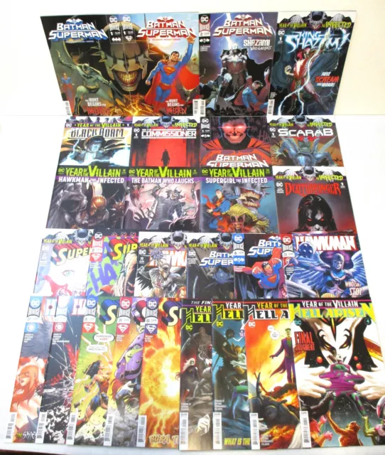 Year of the Villain The Infected Complete Set + Hell Arisen #1-4 -DC Comics 2019