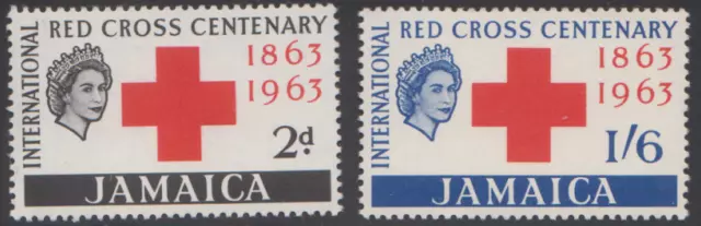 Jamaica Stamps 1963 Red Cross Centenary Sc203-4 Mnh