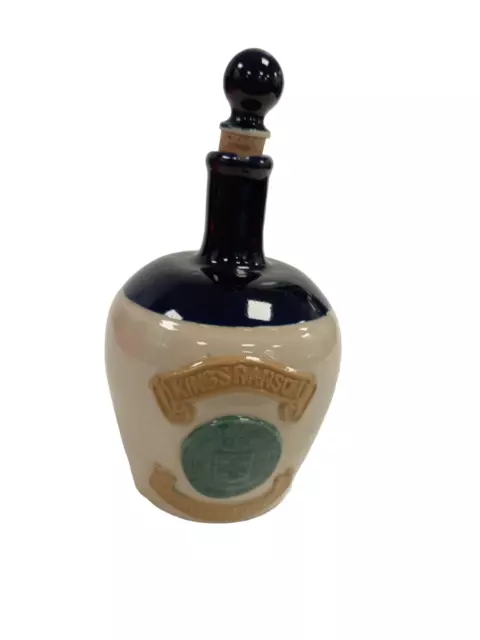 Vintage Ceramic King's Ransom Bottle Scotch Whiskey Decanter W Whitley & Co