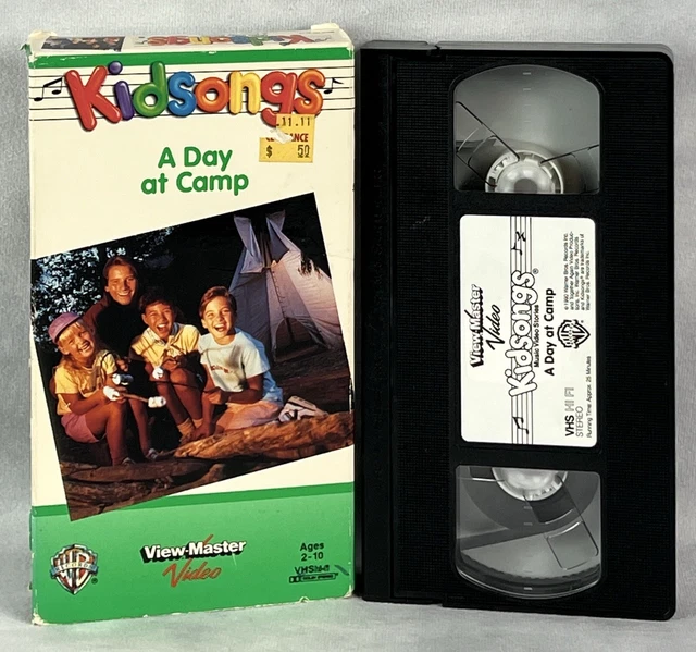 KIDSONGS A DAY At Camp VHS Tape 1990, play tested £4.73 PicClick UK
