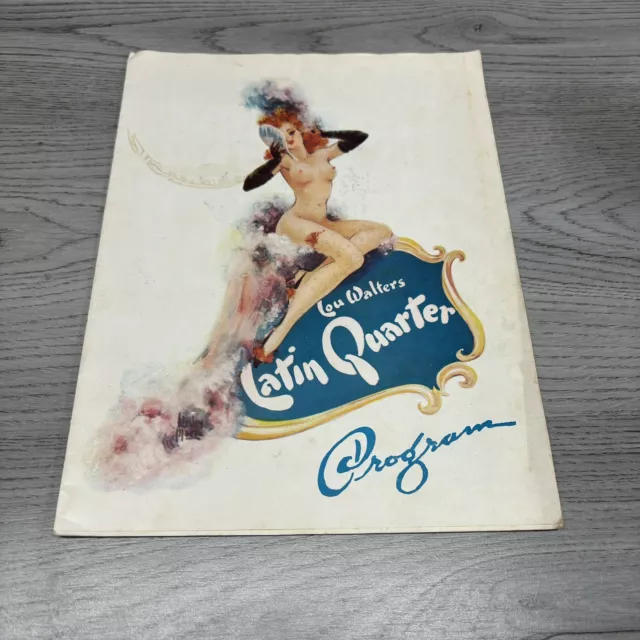 Vintage 1948 LOU WALTERS LATIN QUARTER PROGRAM New York Entertainment