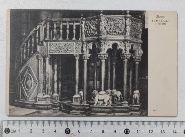 I120926 Cartolina - Siena - Cattedrale Pulpito