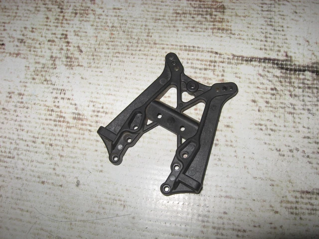 Vintage Associated T4 SC10 Series Front Shock Tower Plastic Black (1) 9825 Used