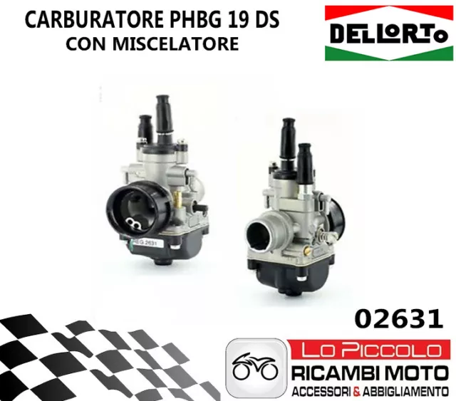 Carburatore Dell'orto Phbg 19 Ds Per Motore Minarelli 2T 50 Aria Manuale - 2631