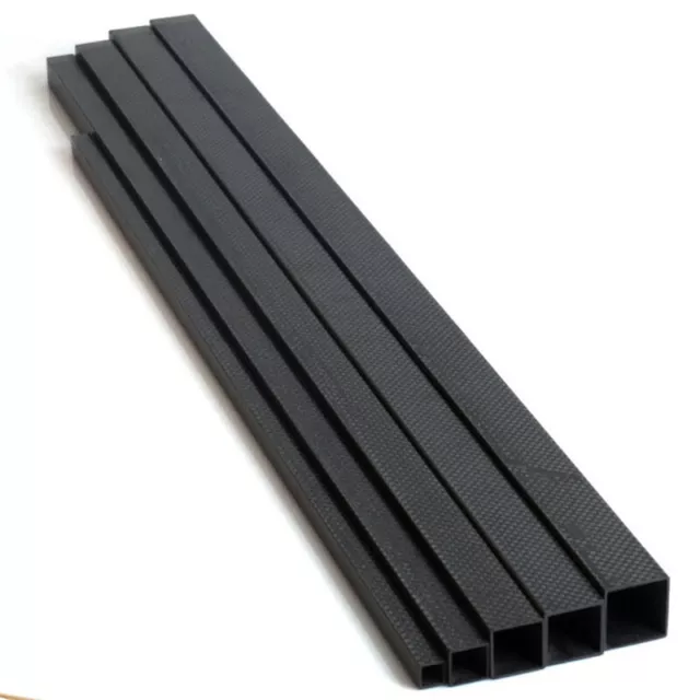 1pcs Carbon Fiber Square Tube 10MM 15MM 20MM 22MM 25MM 30MM * 500 600mm