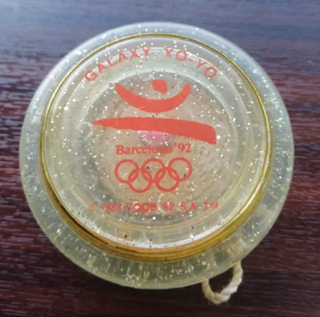 🔴 *RARE* GOLD Olympics GALAXY Coca Cola Coke Russell Spinner Yoyo Galaxy 1992