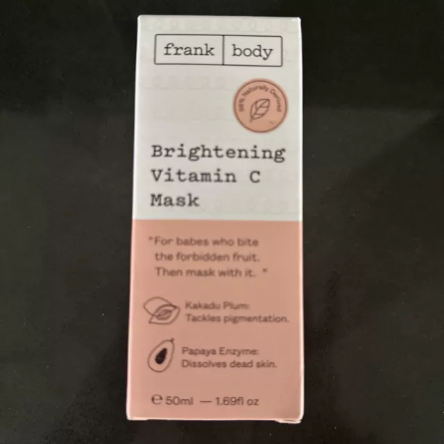 Frank Body Brightening Vitamin C Mask 50 mL NIB