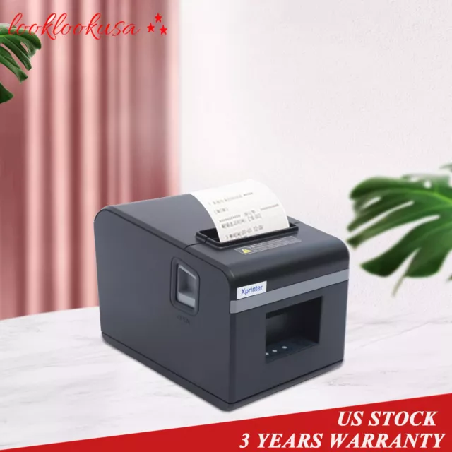 80mm Thermal Receipt Printer POS Receipt Printer High Speed USB Auto Cutt Retail