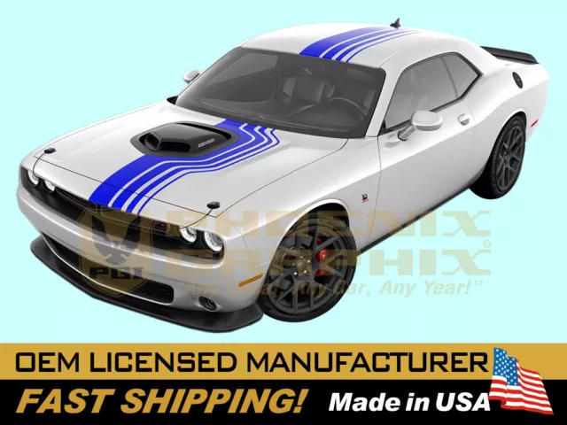 2018 2019 2020 2021 2022 Challenger Shakedown Shaker R/T Scat Pack Stripes Decal