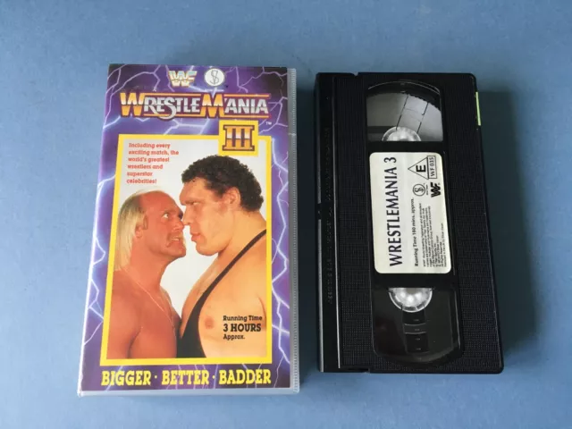 Wwf Wrestlemania Iii, 3,  Vhs Video Vintage