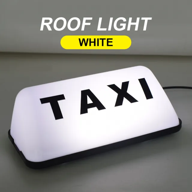 12V Taxi Cab Sign Roof Top Topper Car Magnetic Lamp LED Light Waterproof