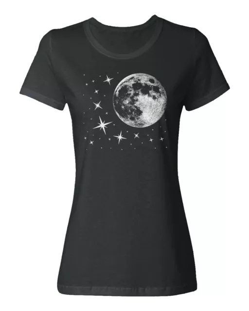 Stars Illuminating The World Universe Planet Earth Ladies' Crewneck T-Shirt