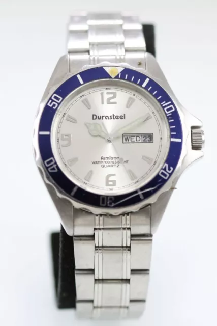 ARMITRON RELOJ HOMBRE Durasteel Inoxidable Plata 30m Bater a D a