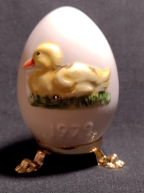 Vintage 1979 Boxed Goebel Hummel Second Edition Porcelain Annual Easter Egg DUCK