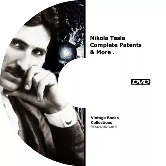 * NIKOLA TESLA'S COMPLETE PATENTS AND INVENTIONS BOOKS on CD *