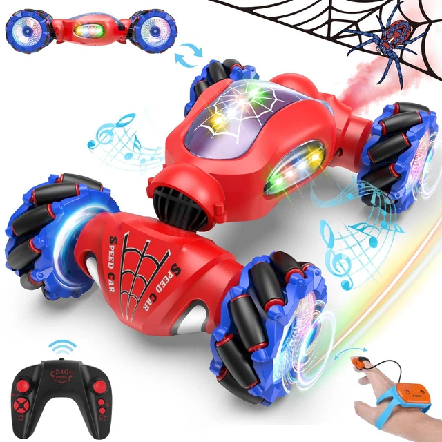 Araignée Télécommandée MOMOSTAR 2.4GHz – Fonction Spray, Yeux LED Lumineux Et Musique, Pour Enfant 6-12 Ans