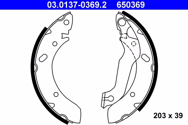 Set Mâchoires de Frein 650369 03.0137-0369