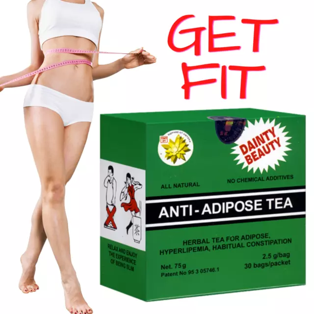 ANTI-ADIPOSE Sanie Herbal Tea Weight Loss Laxative Effect No Chemical 30 Bags